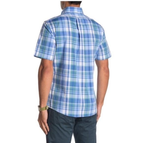 NWT Brooks Brothers Plaid Short Sleeve Regular Fit Shirt - Picture 4 of 9